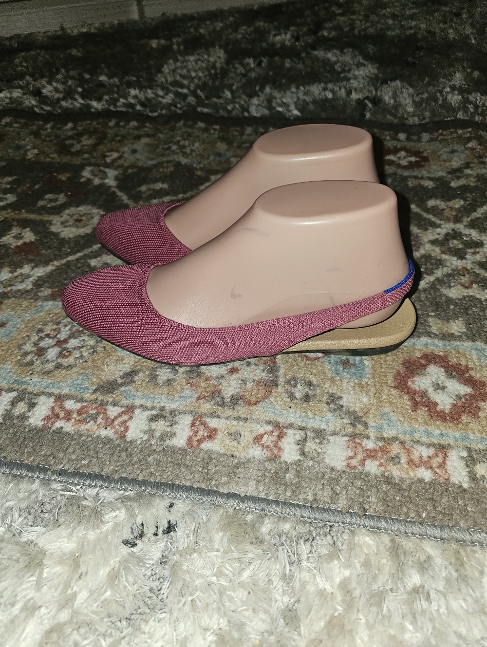 ROTHY'S 'The Almond Slingback' Pink Slingbacks Flats Mules Size 6.5 NICE!! - Picture 3 of 6